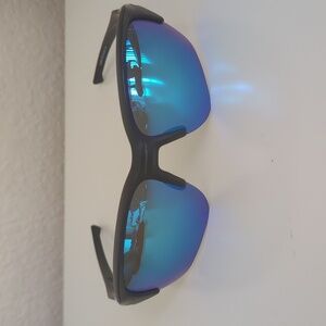 Oakley Black Sunglasses with Blue Lenses